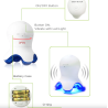 Professionelles Mini-Massagegerät - Entspannung - Schmerzlinderung - mit LED - Tintenfischform