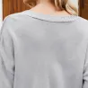 Klassischer Cardigan - Langarmpullover - mit Knöpfen - Blumenmuster