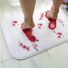 Soft bathroom mat - non-slip - bloody footprintBathroom & Toilet