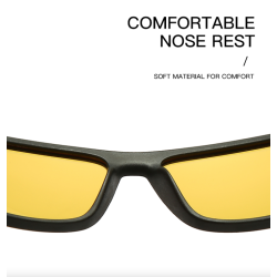 Classic square sunglasses - polarized - flexible rubber - unisexSunglasses
