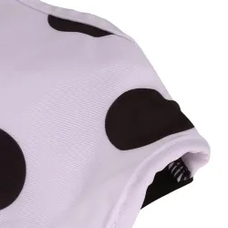 Sexy one piece swimsuit - black & white - polka dotBeachwear