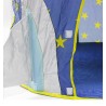 3 in 1 Kinderspielhaus - Zelt - Tunnel - Bällebad - Raumschiff-Design