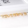 Elegant small stud earrings - with colorful rhinestones - alphabet lettersEarrings