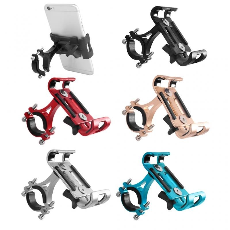 Universal phone holder - for bike / motorcycle handlebar - anti-slip - clip - rotatable - aluminum alloyHolders