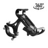 Universal phone holder - for bike / motorcycle handlebar - anti-slip - clip - rotatable - aluminum alloyHolders