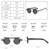 Fashionable small round sunglasses - gradient lens - double color - rivets - UV400Sunglasses