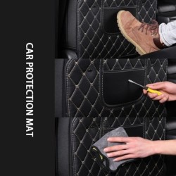 Car back seat protective cover - organizer with pockets - leatherSeat covers