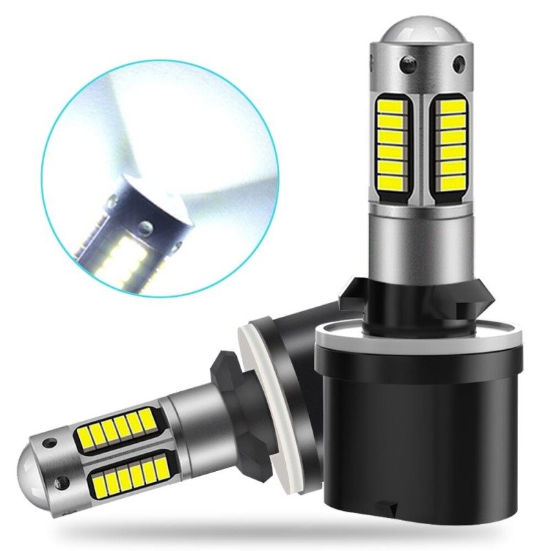 Car fog lights - LED bulb - H1 - H3 - H27/881 - H27/880 - 2 pieces