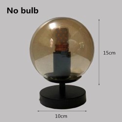 Retro wall light - iron lamp with a ball glass - single / double head - E27Wall lights