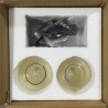 Retro-Wandleuchte - Eisenlampe mit Kugelglas - Einzel- / Doppelkopf - E27