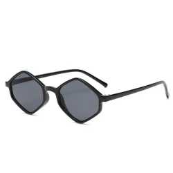 Modische quadratische Polygon-Sonnenbrille - UV400