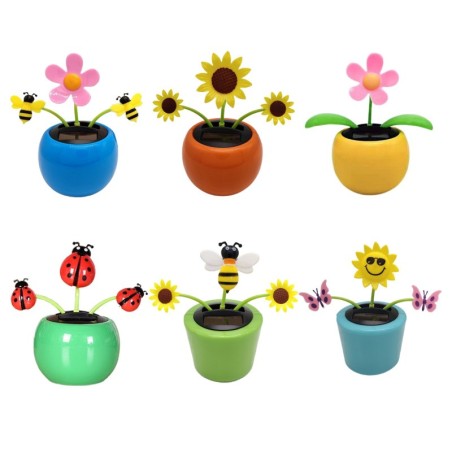 Solar powered toy - dancing flower / bee / ladybug