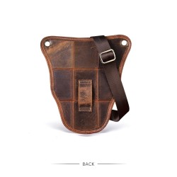 Trendy shoulder / waist small bag - genuine leather - bull head shapedBags
