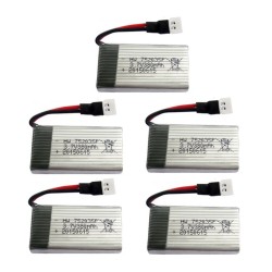 Eachine - Hubsan - 3,7 V 380 mAh - 25 C Lipo-Akku - 5 Stück