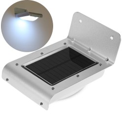 LED-Garten-Solarleuchte mit Bewegungssensor - Aluminium