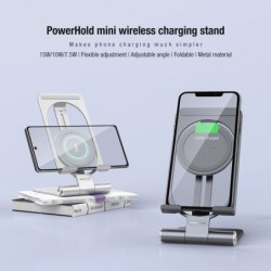 15W - kabelloses Schnellladegerät - Ständer - faltbarer Telefonhalter - für iPhone - Samsung - Huawei - Xiaomi