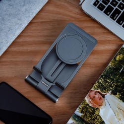 15W - kabelloses Schnellladegerät - Ständer - faltbarer Telefonhalter - für iPhone - Samsung - Huawei - Xiaomi