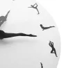 Modische Wanduhr - tanzende Ballerina - Ballettstellungen