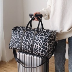 Modische Reisetasche - großes Fassungsvermögen - Leopardenmuster