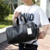 Fashionable travel / sport leather bag - with shoe compartment - large capacityBags