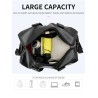 Modische Reise-/Sporttasche aus Leder - mit Schuhfach - großes Fassungsvermögen