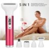 Elektrischer 5-in-1-Epilierer für Frauen – Nasenhaartrimmer – Augenbrauen – Beine – Achseln – Bikini