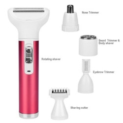 Elektrischer 5-in-1-Epilierer für Frauen – Nasenhaartrimmer – Augenbrauen – Beine – Achseln – Bikini
