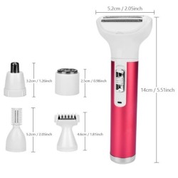 Elektrischer 5-in-1-Epilierer für Frauen – Nasenhaartrimmer – Augenbrauen – Beine – Achseln – Bikini
