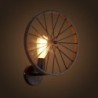 Retro Wandleuchte - Metalllampe - industrielles Raddesign