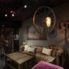 Retro Wandleuchte - Metalllampe - industrielles Raddesign