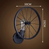 Retro Wandleuchte - Metalllampe - industrielles Raddesign
