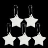 Reflective keychain - star shaped - kids safety - 5 piecesKeyrings