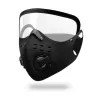 Protective face mask - anti bacterial - windproof - dustproof - with eye shield - air valvesMouth masks