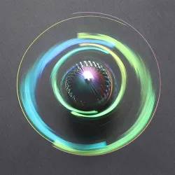 Hand Fidget Spinner - Anti-Stress-Spielzeug aus Metall - goldener Schnatz - Engelsflügel