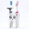 Tooth style toothbrush holder with 4 holes - standBathroom & Toilet