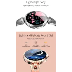 Modische Smart Watch AK15 - Herzfrequenz - Fitness Tracker - Wasserdicht - Bluetooth - Android - IOS