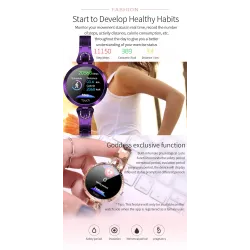 Modische Smart Watch AK15 - Herzfrequenz - Fitness Tracker - Wasserdicht - Bluetooth - Android - IOS