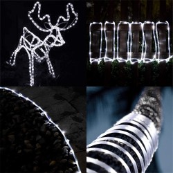 Solarbetriebene LED-Kette – Girlande – Außenbeleuchtung – wasserdicht – 7 m – 12 m