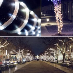Solarbetriebene LED-Kette – Girlande – Außenbeleuchtung – wasserdicht – 7 m – 12 m