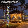 Solarbetriebene LED-Kette – Girlande – Außenbeleuchtung – wasserdicht – 7 m – 12 m