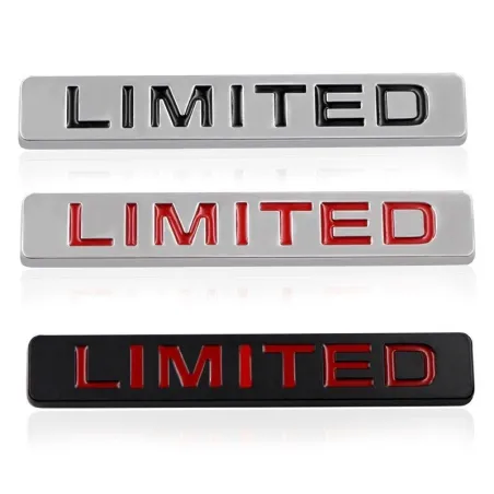 LIMITED - Metallemblem - Plakette - Autoaufkleber