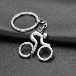Rennrad - Schlüsselanhänger aus Metall