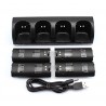 Wii controller charger with 4 batteries 2800 mAh - dock