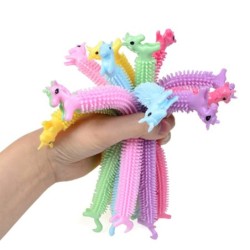 Weiches Einhorn - elastischer Gummi - Zugseil - Spielzeug