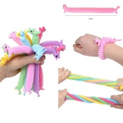 Weiches Einhorn - elastischer Gummi - Zugseil - Spielzeug