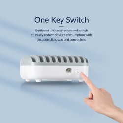 ORICO - USB-Ladegerät mit 10 Anschlüssen - Dockingstation - mit Halterung - 120W 5V2.4A*10