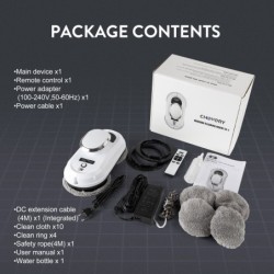 Electric window cleaner - vacuum robot - with remote controlRobot vacuum cleaner
