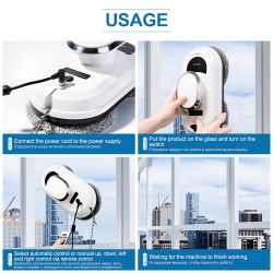 Electric window cleaner - vacuum robot - with remote controlRobot vacuum cleaner