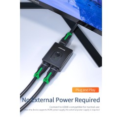 Essager - HDMI Splitter - Switch - 4K 2.0 - Adapter - Konverter - für PS4 HD TV BOX
