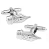 Pen nib silver cufflinksCufflinks